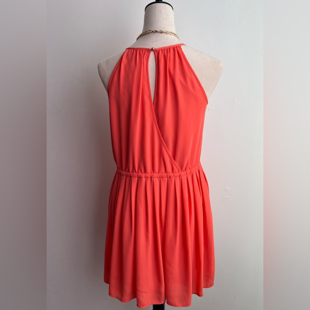 Banana Republic Coral Mini Dress With Pockets - Picture 2 of 6